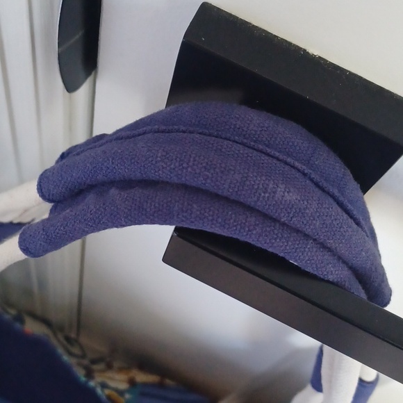 Paul Brent Canvas Beach Tote Bag / Purse With Beaded Starfish - Picture 9 of 16